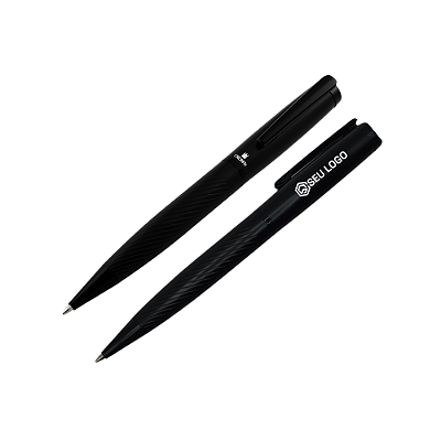 Caneta Crown Black Power Esferográfica Personalizada Com Logo