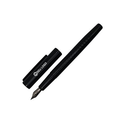 Caneta Crown Black Vitton Tinteiro Personalizada Com Logo