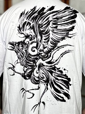 Camiseta Yatagarasu Branca PRÉ-VENDA
