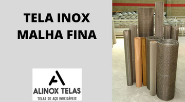 TELA INOX MALHA FINA