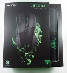 Mouse Gamer Multilaser Profissional Warrior 7 Botões 3200 DPI Preto USB + MousePAD - MO207