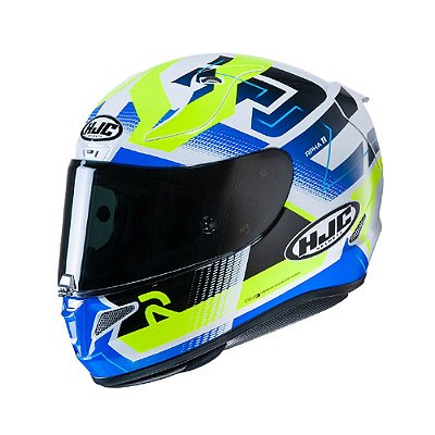 Capacete Hjc Rpha 11 Nectus Amarelo C/ Azul 61