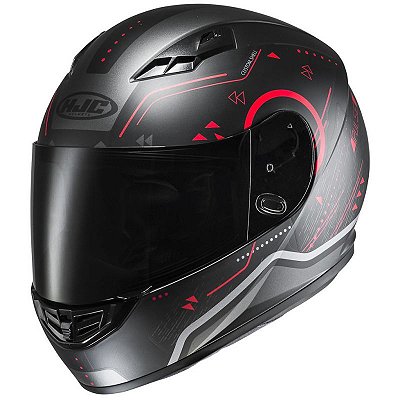 Capacete Hjc Cs 15 Safa Preto Com Vermelho 60