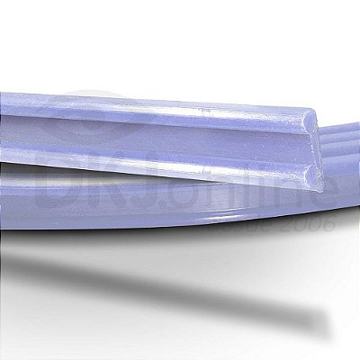 Perfil plástico vareta chata para toldos em PVC cristal rolo com 6 mts