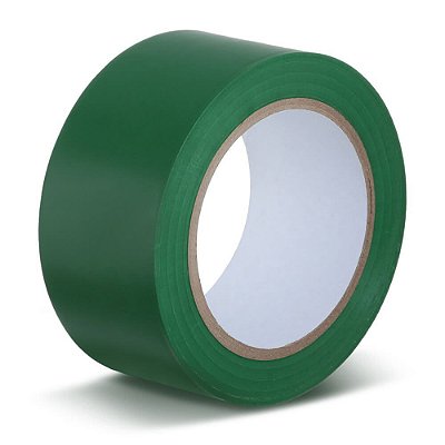 Fita para demarcação de solo verde 50 mm x 30 mt