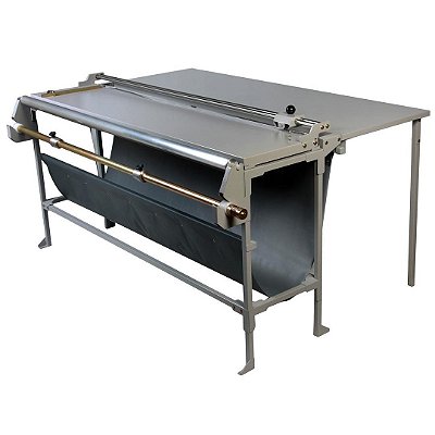 Refiladora duplo eixo 76 cm com desbobinador e mesa para papel, lona e vinil adesivo