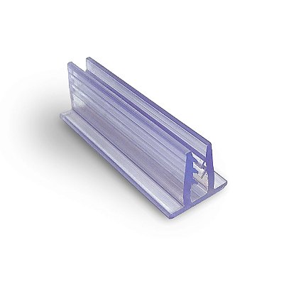 Perfil plástico porta stopper traquitana para fixação de placas