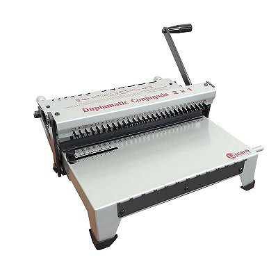 Duplamatic Conjugada 2x1 encadernadora manual wire-o 110 a 270 folhas