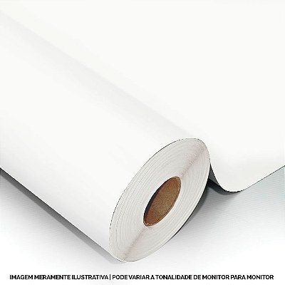 Interline - Vinil adesivo polimérico branco brilho 61 cm de largura