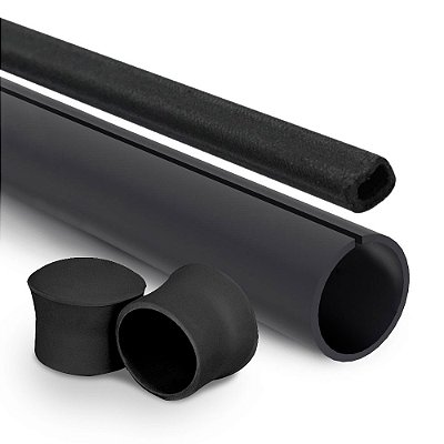 Kit para montagem de banners de 60 cm: 50 perfil C 5/8", 50 baguetes e 100 ponteiras