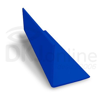 Perfil plástico L cantoneira 13x13 mm em PS ou PVC