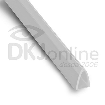Perfil Peg Doc PVC cristal 15 mm barra 3 metros