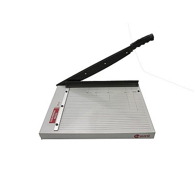 Guilhotina manual facão 46 cm de área 15 folhas 75 g/m² por vez