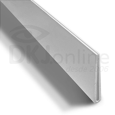 Perfil plástico U 28 x 4 mm em PS ou PVC