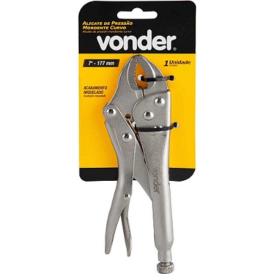 Alicate de pressão, 7", mordente curvo, VONDER