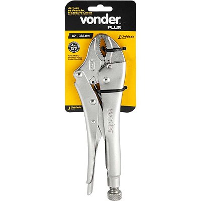 Alicate de pressão, 10", mordente curvo, VONDER PLUS
