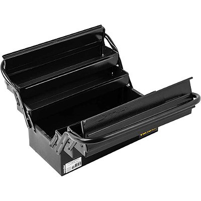 Caixa metálica sanfonada para ferramentas, com 5 gavetas, 40 cm x 19 cm x 20 cm, VONDER