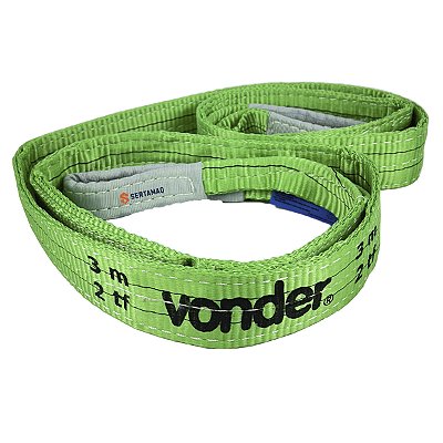 CINTA DE ELEVAÇÃO 3 M - 2 TONELADA VERDE