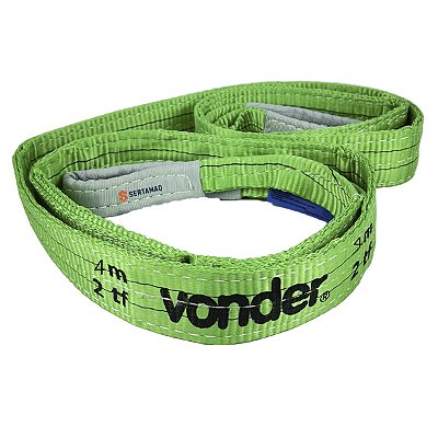 CINTA DE ELEVAÇÃO 4 M - 2 TONELADA VERDE