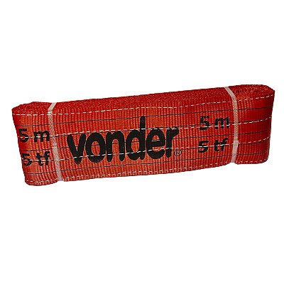 CINTA DE ELEVAÇÃO 5 M - 5 TONELADA VERMELHA