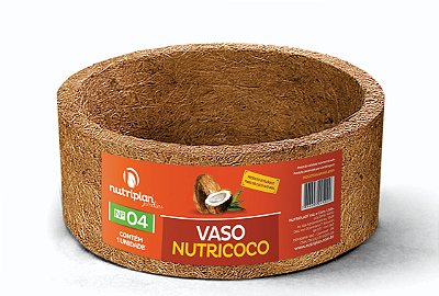 Vaso Xaxim Ecológico Sustentável Fibra Coco 13 x 26 cm