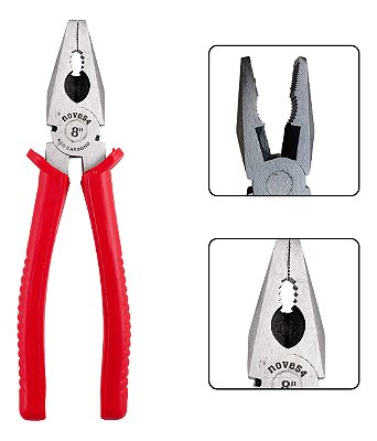 Alicate Universal Aço Carbono 8 Acabamento Polido Nove54