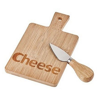 Tabua de Queijo 2 Peças Bambu 19x11