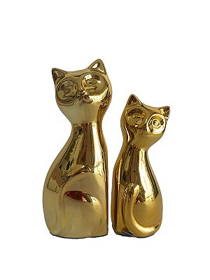 Enfeite Porcelana Gato
