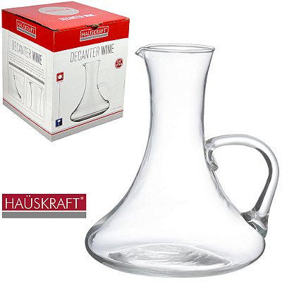 DECANTER DE VIDRO COM BICO + ALCA WINE HAUSKRAFT