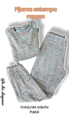 Pijama unissex Raposa