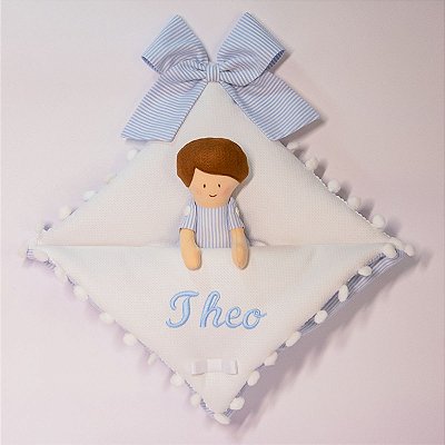 Enfeite para porta Maternidade Personalizado menino azul