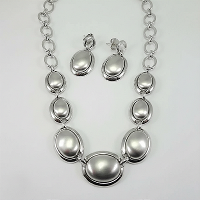 Conjunto Ródio Fosco