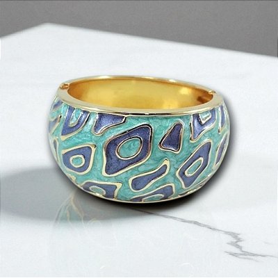 Bracelete Esmaltado Anne Blue
