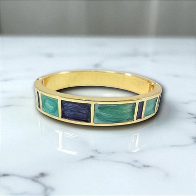 Bracelete Esmaltado Ana Julia Blue