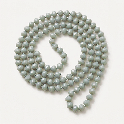 Colar Cristal Verde Militar Longo