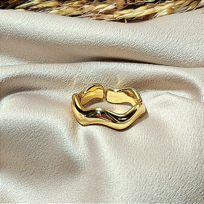 Anel Ondas Gold