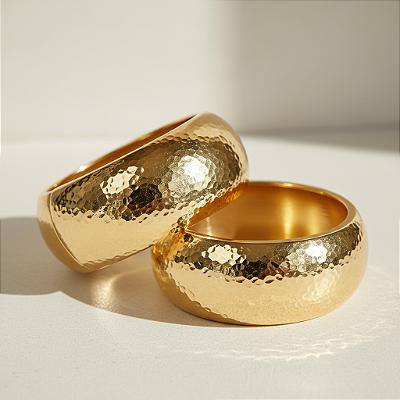 Bracelete Craquelado Ouro