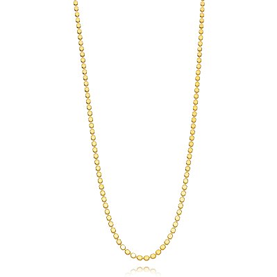 CHOKER SEMIJOIA CHAPAS REDONDAS LISAS CONFECCIONADO EM BANHO DE OURO 18K