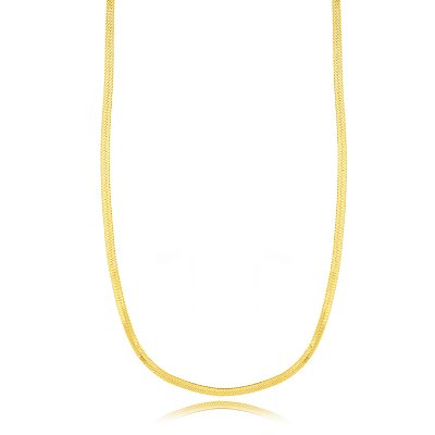 CHOKER SEMIJOIA FITA CONFECCIONADO EM BANHO DE OURO 18K