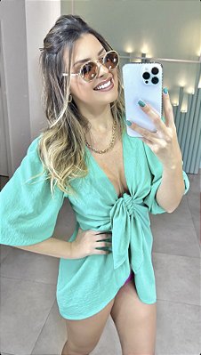 KIMONO - VERDE ACQUA