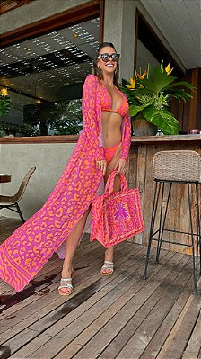 SAÍDA LONGA ONÇA LARANJA PINK