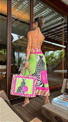 SAIA ZEBRA PINK/LIMA