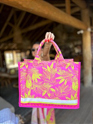 BOLSA FOLHAGEM PINK