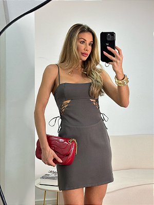 VESTIDO STELA CINZA