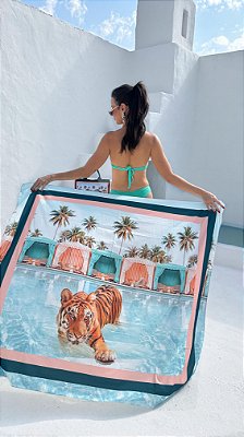 PAREÔ TIGRE CAPRI TURQUESA