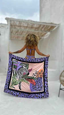 PAREÔ ZEBRA ONÇA LILÁS
