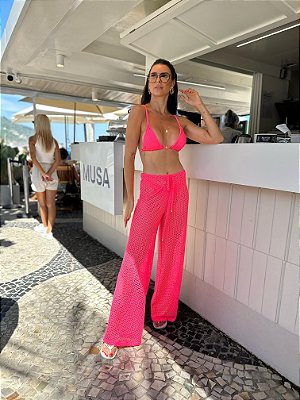 CALÇA LOREN PINK NEON