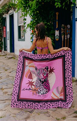 PAREÔ AKITA ONÇA PINK NEON