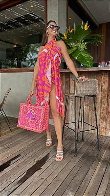 SAIA ONÇA LARANJA PINK