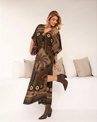 VESTIDO LONGO TULUM EM VISCOSE
